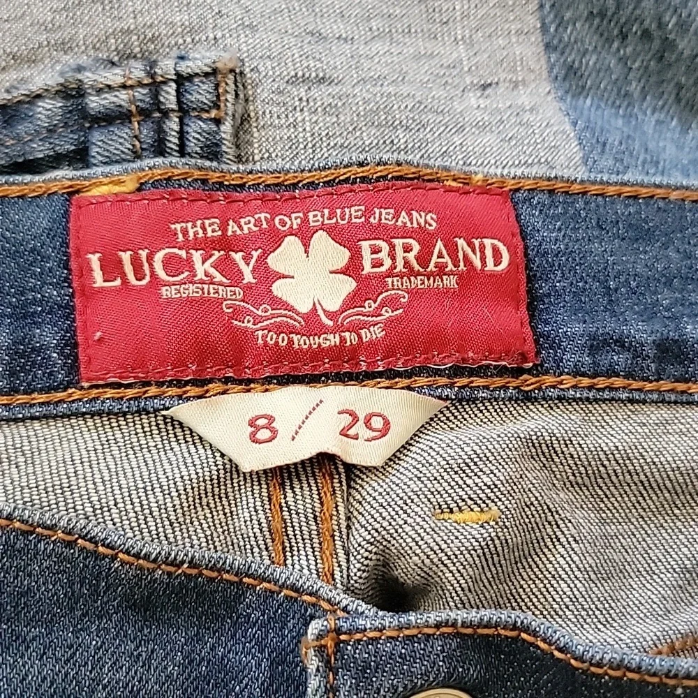 Lucky Brand Sweet Capri denim cuffed cropped jean - Picture 5 of 6